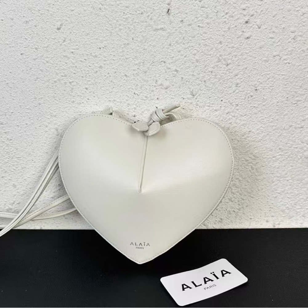 ALAIA Paris White Love Bag